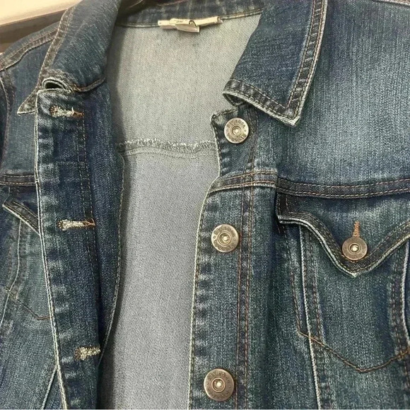 Style & Co Washed Denim Jacket - Picture 2 of 6